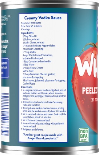 Kroger® Whole Peeled Tomatos Perspective: left
