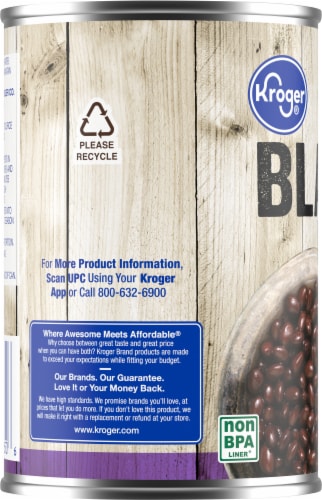 Kroger® No Salt Added Black Beans Perspective: left