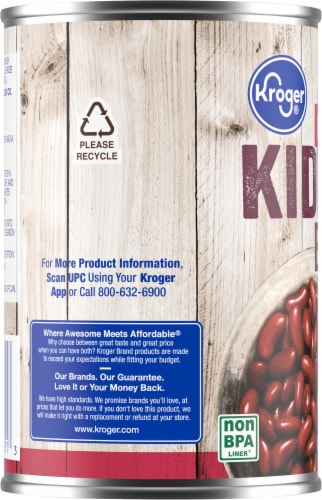 Kroger® No Salt Added Dark Red Kidney Beans Perspective: left