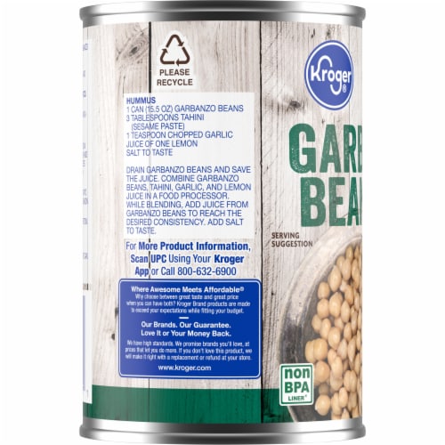 Kroger® Garbanzo Beans Chick Peas Perspective: left