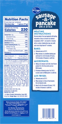 Kroger® Blueberry Sausage and Pancake on a Stick Perspective: left