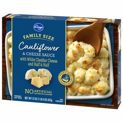 Kroger® Frozen Cauliflower & Cheese Sauce Bake Family Size Perspective: left