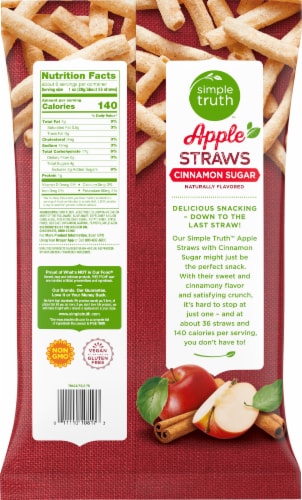Simple Truth® Cinnamon Sugar Apple Straws Chips Perspective: left
