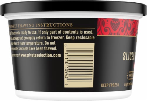 Private Selection® Sliced Strawberries in Sugar Frozen Fruit Perspective: left