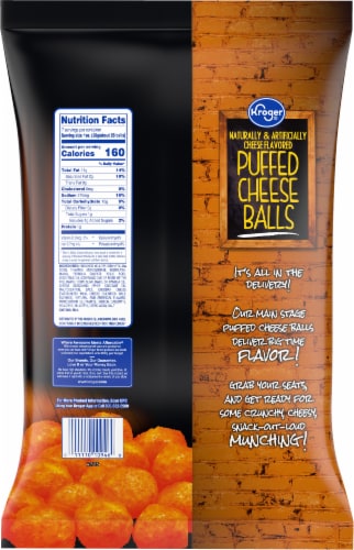 Kroger® Cheese Puffed Balls Chips Perspective: left