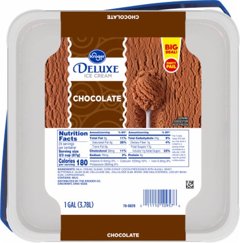 Kroger® Deluxe Chocolate Ice Cream Party Pail BIG DEAL! Perspective: left