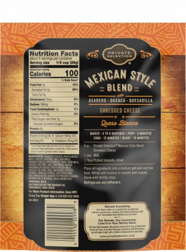 Private Selection® Mexican Style Blend Shredded Cheese Perspective: left