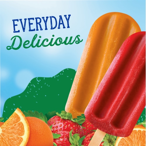 Kroger® Strawberry Frozen Fruit Bars Perspective: left
