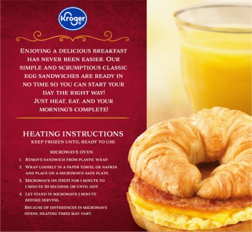 Kroger® Bacon Egg and Cheese Croissant Perspective: left