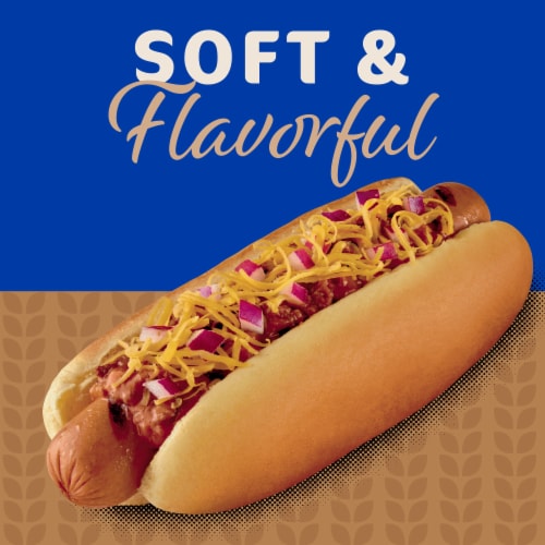 Kroger Potato Hot Dog Buns 8 ea Perspective: left