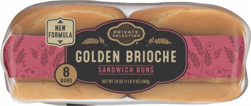 Private Selection® Golden Brioche Sandwich Bun Perspective: left