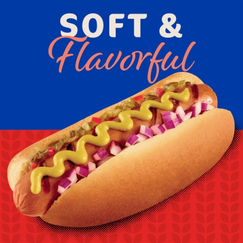 Kroger® White Hot Dog Buns Perspective: left