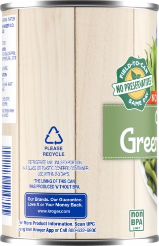 Kroger® No Salt Cut Canned Green Beans Perspective: left