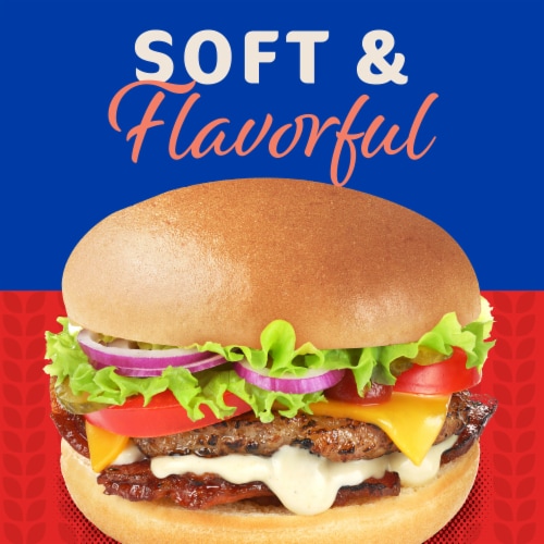 Kroger® White Hamburger Buns Perspective: left