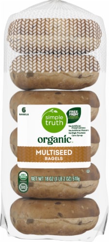 Simple Truth Organic™ Multi-Seed Bagels Perspective: left