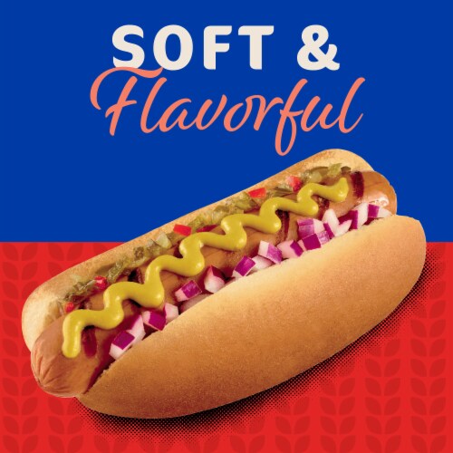 Kroger® White Hot Dog Buns Perspective: left