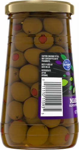 Kroger® Pimiento Stuffed Green Manzanilla Olives Perspective: left