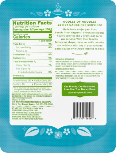 Simple Truth Organic® Keto Fettuccine Style Shirataki Noodles Perspective: left