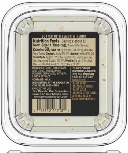 Private Selection® Butter With Lemon & Herbs Perspective: left