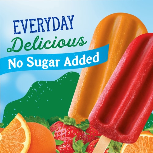 Kroger® No Sugar Added Strawberry Frozen Fruit Bars Perspective: left