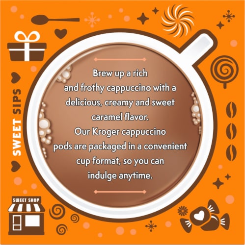 Kroger® Caramel Cappuccino Coffee Pods Perspective: left