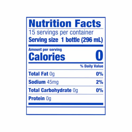 Kroger® Lemon Flavored Bottled Water Perspective: left