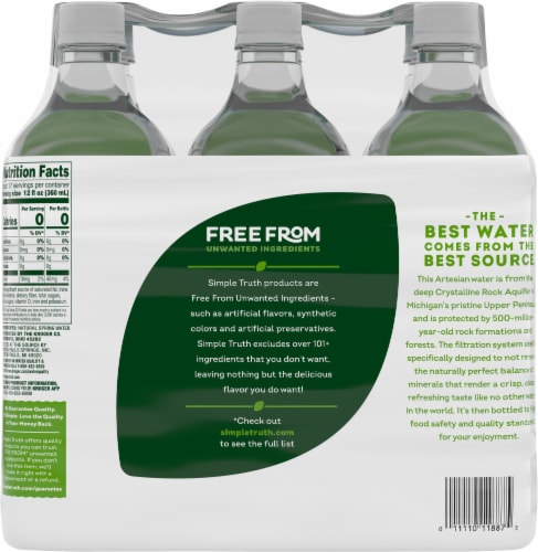 Simple Truth® Artesian Bottled Water Perspective: left