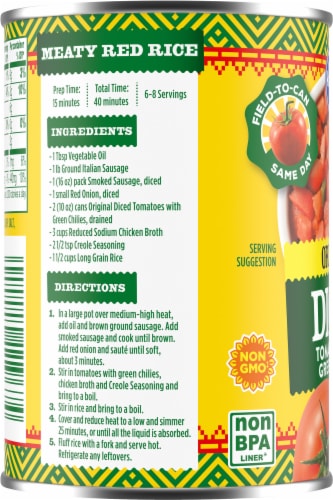 Kroger® Original Diced Tomatoes with Green Chiles Perspective: left