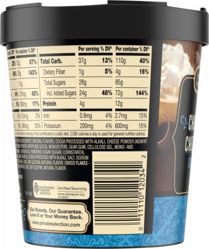 Private Selection® Chocolate Cheesecake Ice Cream Pint Perspective: left