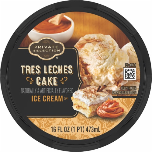 Private Selection Tres Leches Cake Ice Cream Pint Perspective: left