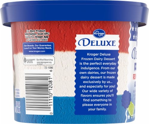 Kroger® Deluxe Limited Edition Red White & Blue Ice Cream Perspective: left