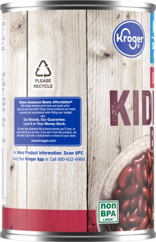 Kroger® Dark Red No Salt Added Kidney Beans Perspective: left