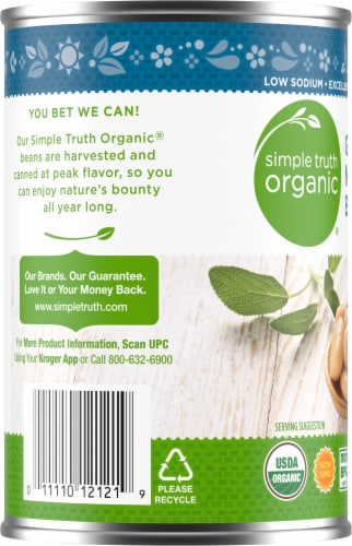 Simple Truth Organic® Great Northern Bean Can Perspective: left