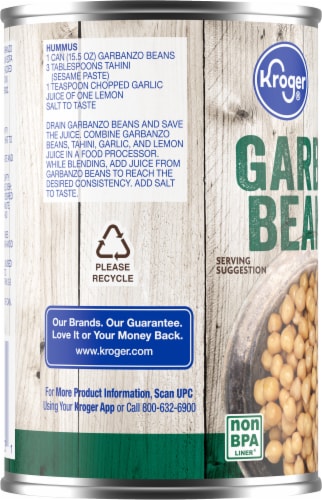 Kroger® Garbanzo Beans Chickpeas Perspective: left