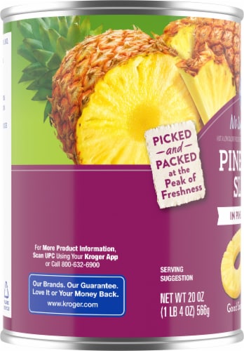 Kroger® Sliced Pineapple in Natural Juice Perspective: left