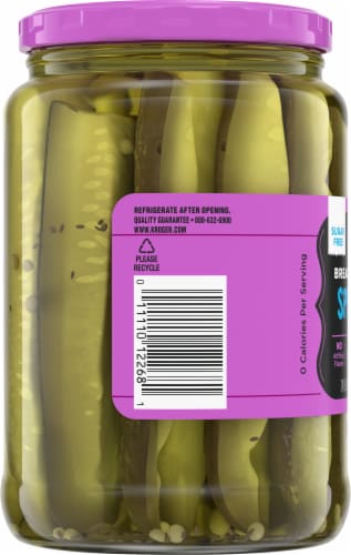 Kroger® Sugar Free Bread & Butter Spears Perspective: left
