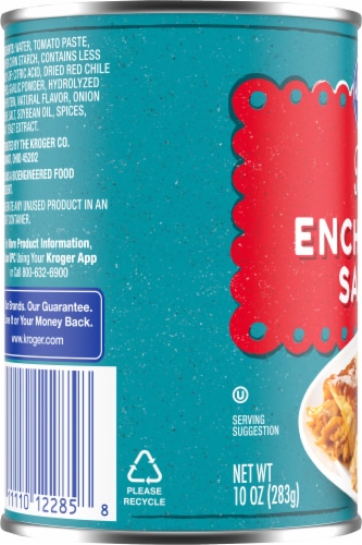 Kroger Red Enchilada Sauce Perspective: left