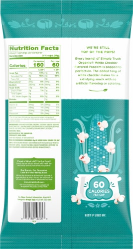 Simple Truth Organic® White Cheddar Popcorn Perspective: left