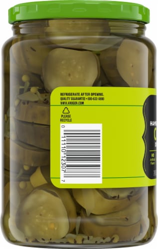 Kroger® Hamburger Dill Chips Oval Cut Pickles Perspective: left