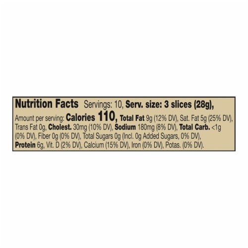 Private Selection® Sharp White Cheddar Cracker Cuts Sliced Cheese Perspective: left