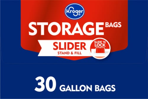 Kroger® Slider Storage Gallon Bags Perspective: left