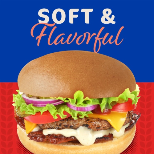 Kroger® White Hamburger Buns Perspective: left