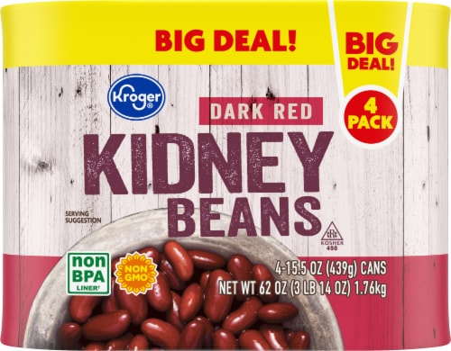 Kroger® Dark Red Kidney Beans BIG DEAL! Perspective: left