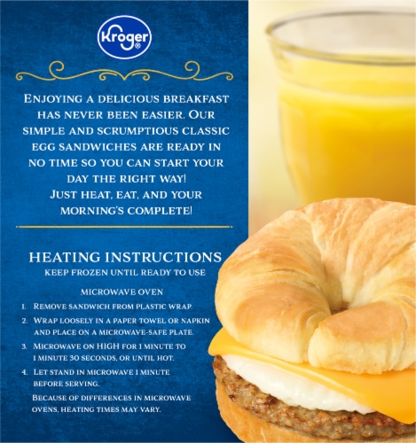 Kroger® Lite Turkey Sausage Egg White Cheese Croissant Perspective: left