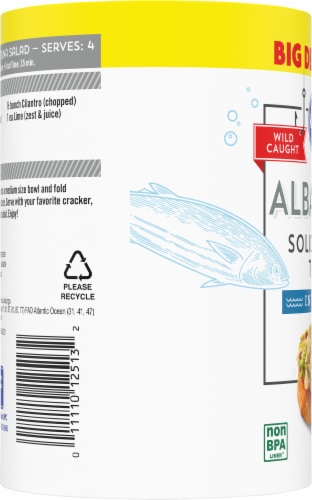 Kroger® Wild Caught Albacore Solid White Tuna in Water Cans Perspective: left
