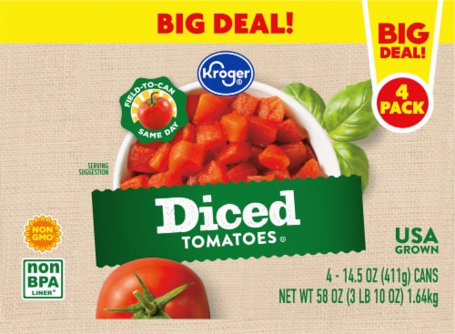 Kroger® Diced Tomatoes Perspective: left