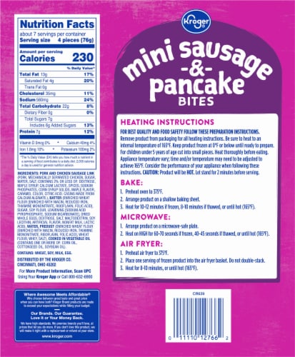 Kroger® Original Flavor Mini Sausage and Pancake Bites Perspective: left