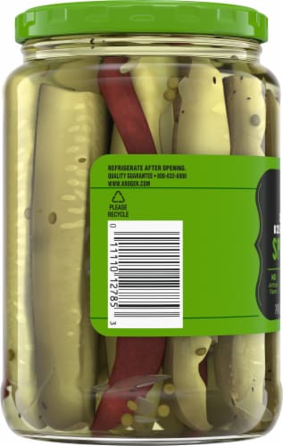 Kroger® Zesty Kosher Dill Pickle Spears Perspective: left