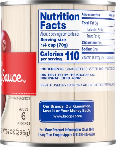 Kroger® Canned Jellied Cranberry Sauce Perspective: left