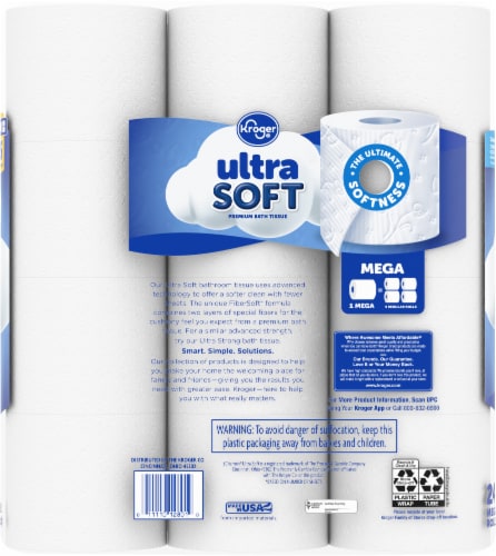 Kroger® Ultra Soft Mega Roll Toilet Paper Perspective: left